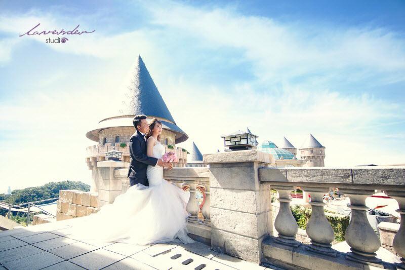 Dịch vụ chụp cưới giá rẻ tại Lavender Wedding trên Bà nà Hill