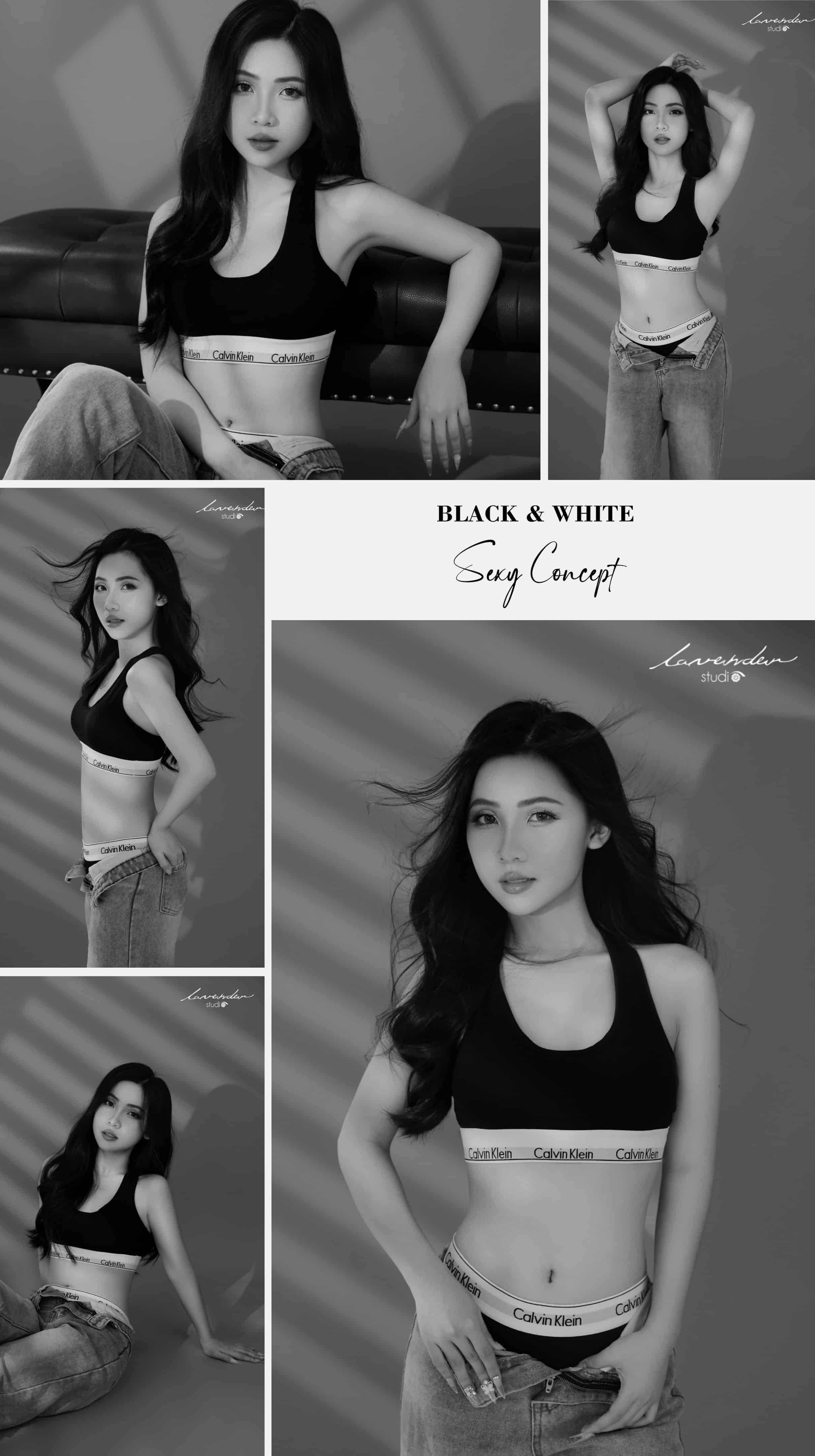 chụp ảnh sexy concept black & white