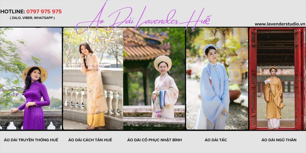 Địa chỉ cho thuê cổ phục ở Tiệm áo Dài Lavender Studio Huế